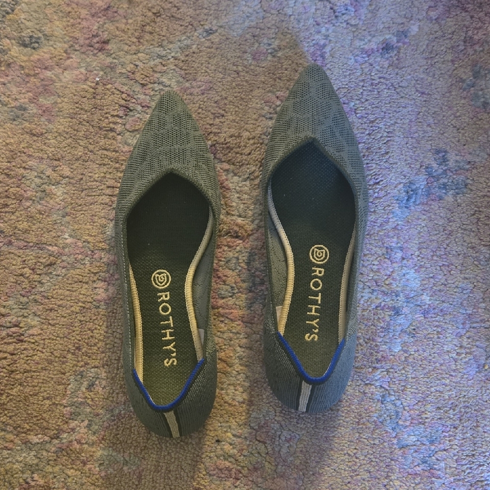 Rothy's Women's Green Point Flats Size 9